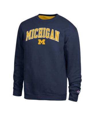 Men's Navy Michigan Wolverines Arch Sweatshirt