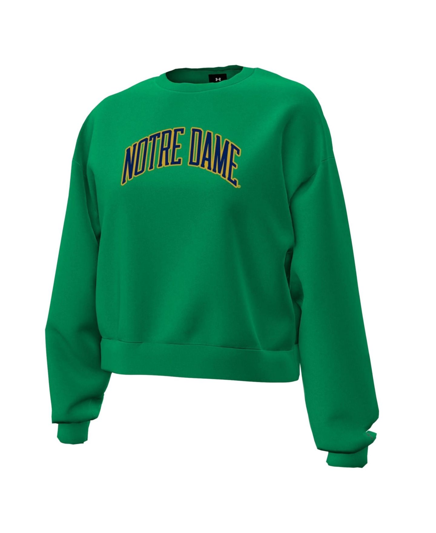 Женская толстовка Under Armour Green Notre Dame Fighting Irish Icon Fleece — фото 2