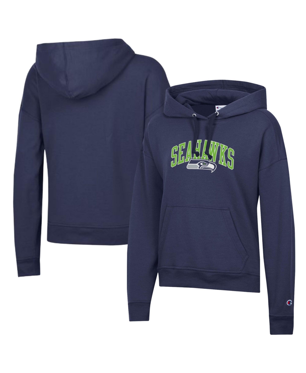 Champion Women's College Navy Seattle Seahawks Powerblend Hoodie - College Navy