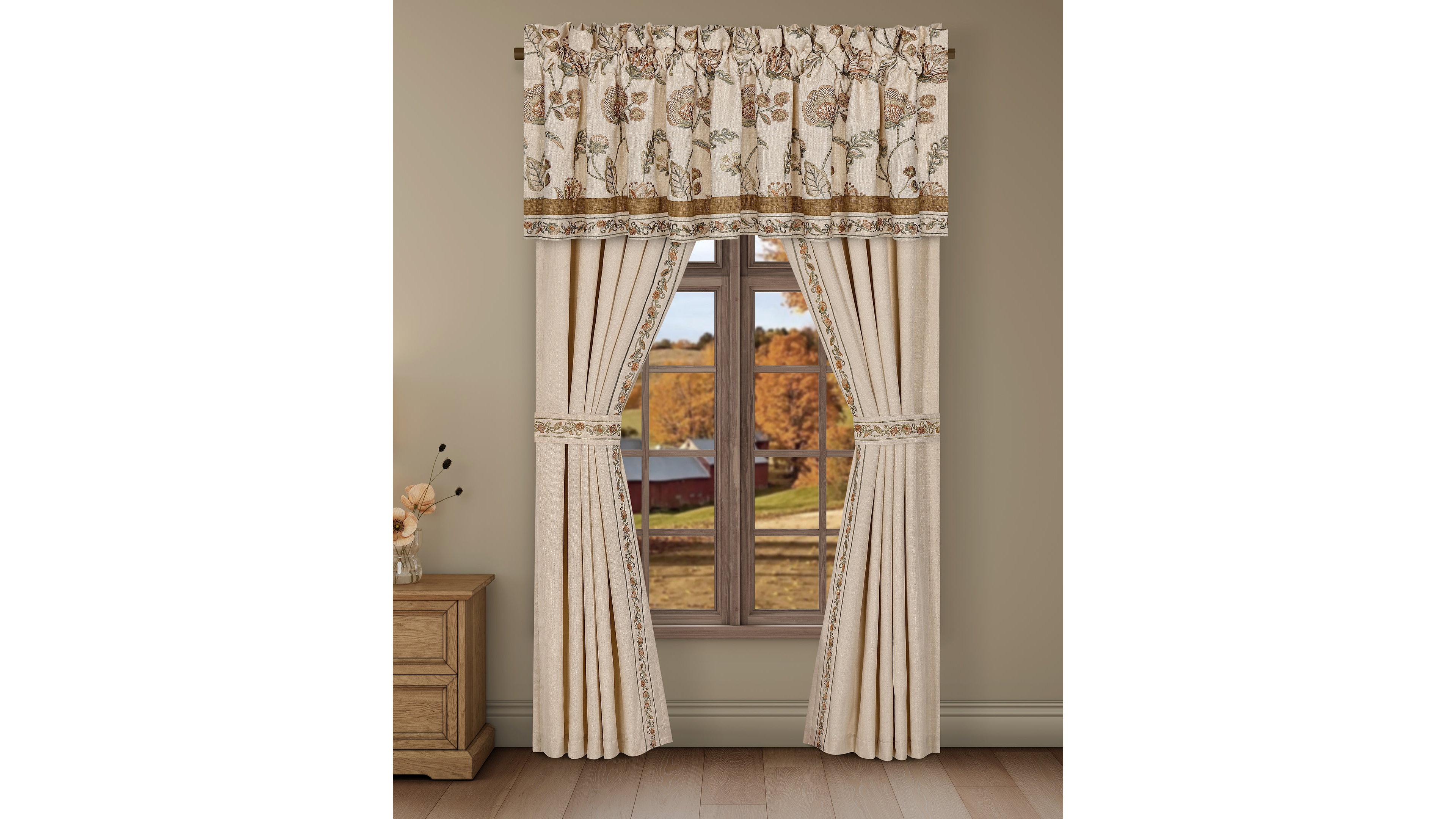 J Queen New York Garden Grove Window Panel Pair, 50" x 95"
