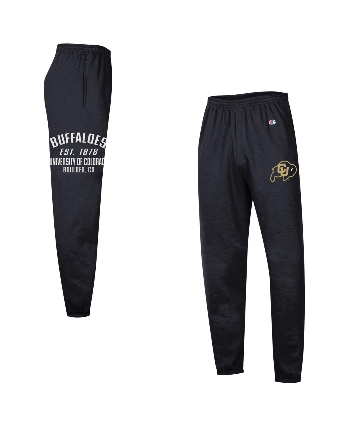 Champion Men's Black Colorado Buffaloes Powerblend Banded Fleece Sweatpants - Black