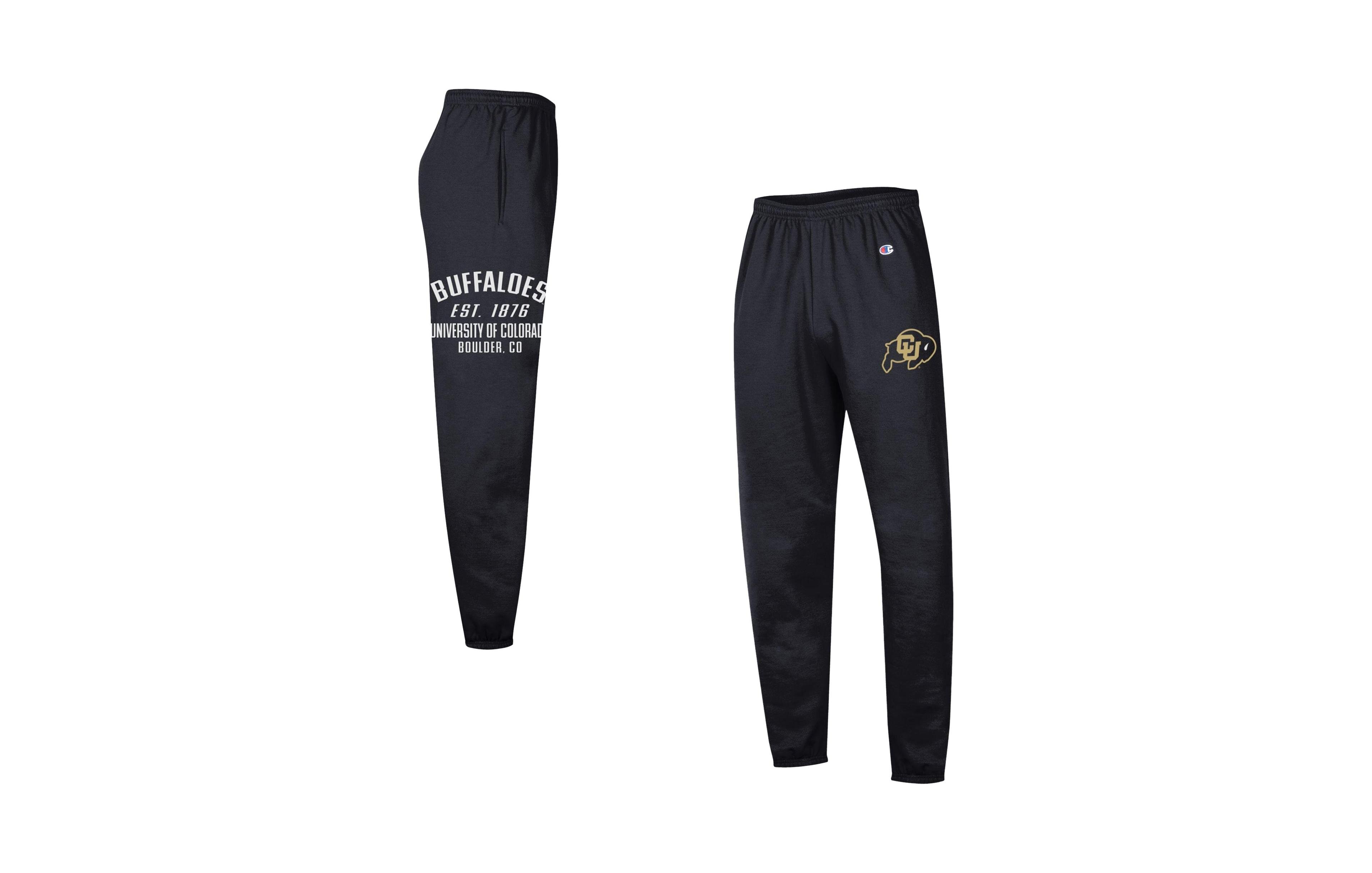 Champion Men's Black Colorado Buffaloes Powerblend Banded Fleece Sweatpants