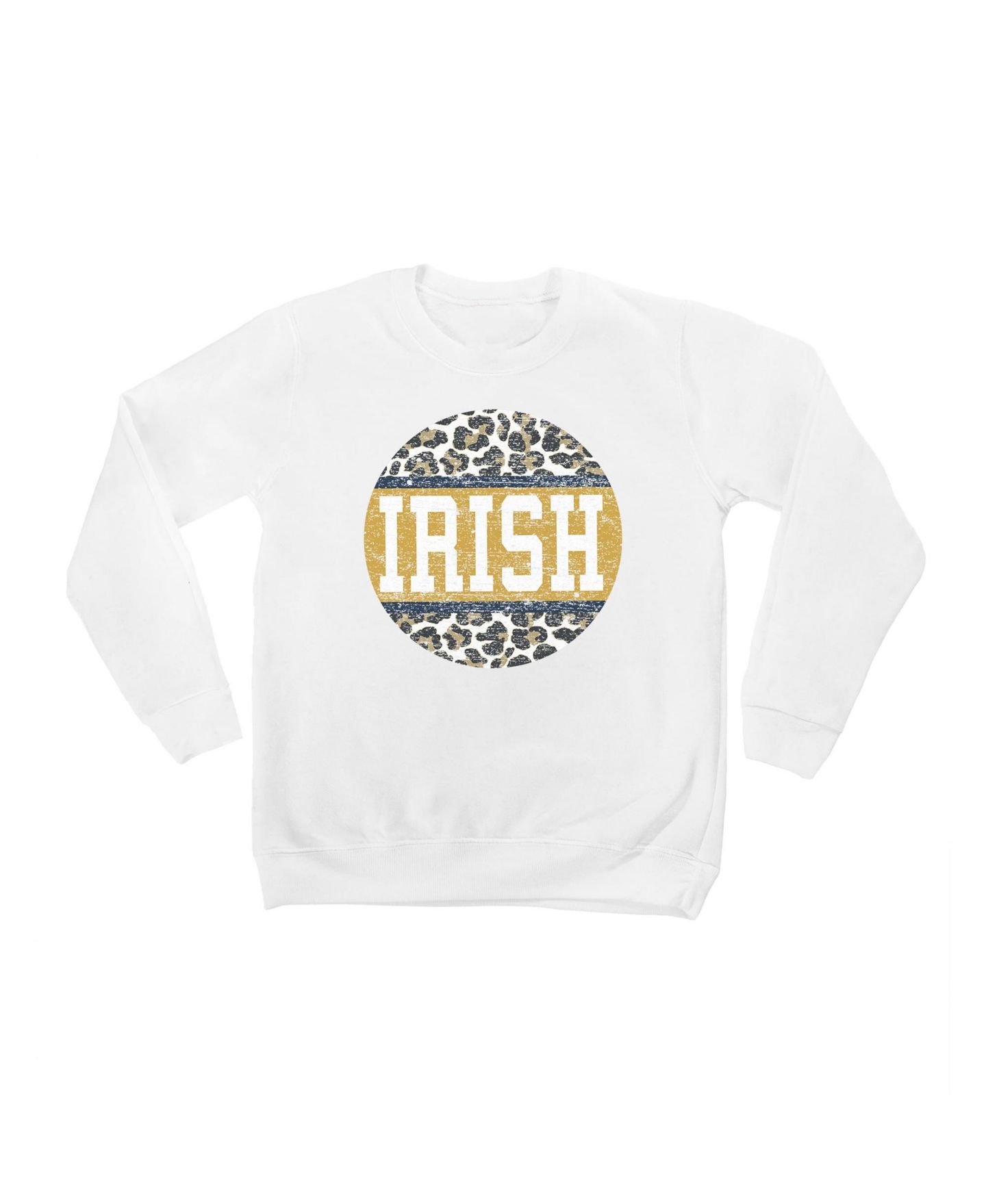 Детская толстовка Gameday Couture White Notre Dame Fighting Irish Scoop Score Pullover — фото 1