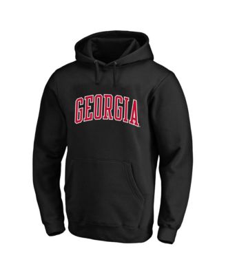 Men's Black Georgia Bulldogs Arch Over Tackle Twill Hoodie