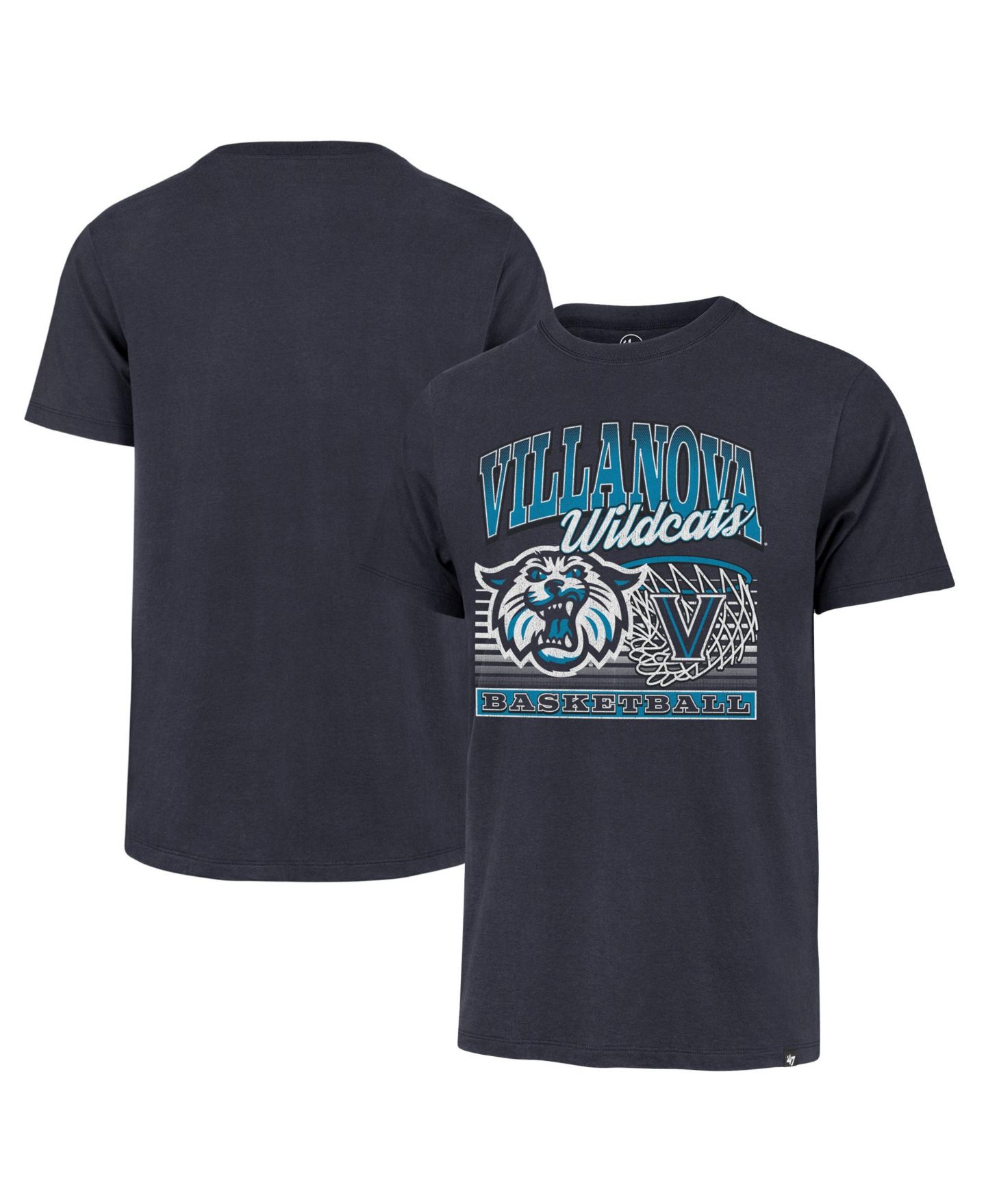 Мужская футболка '47 Brand Navy Villanova Wildcats Regional Franklin — фото 1