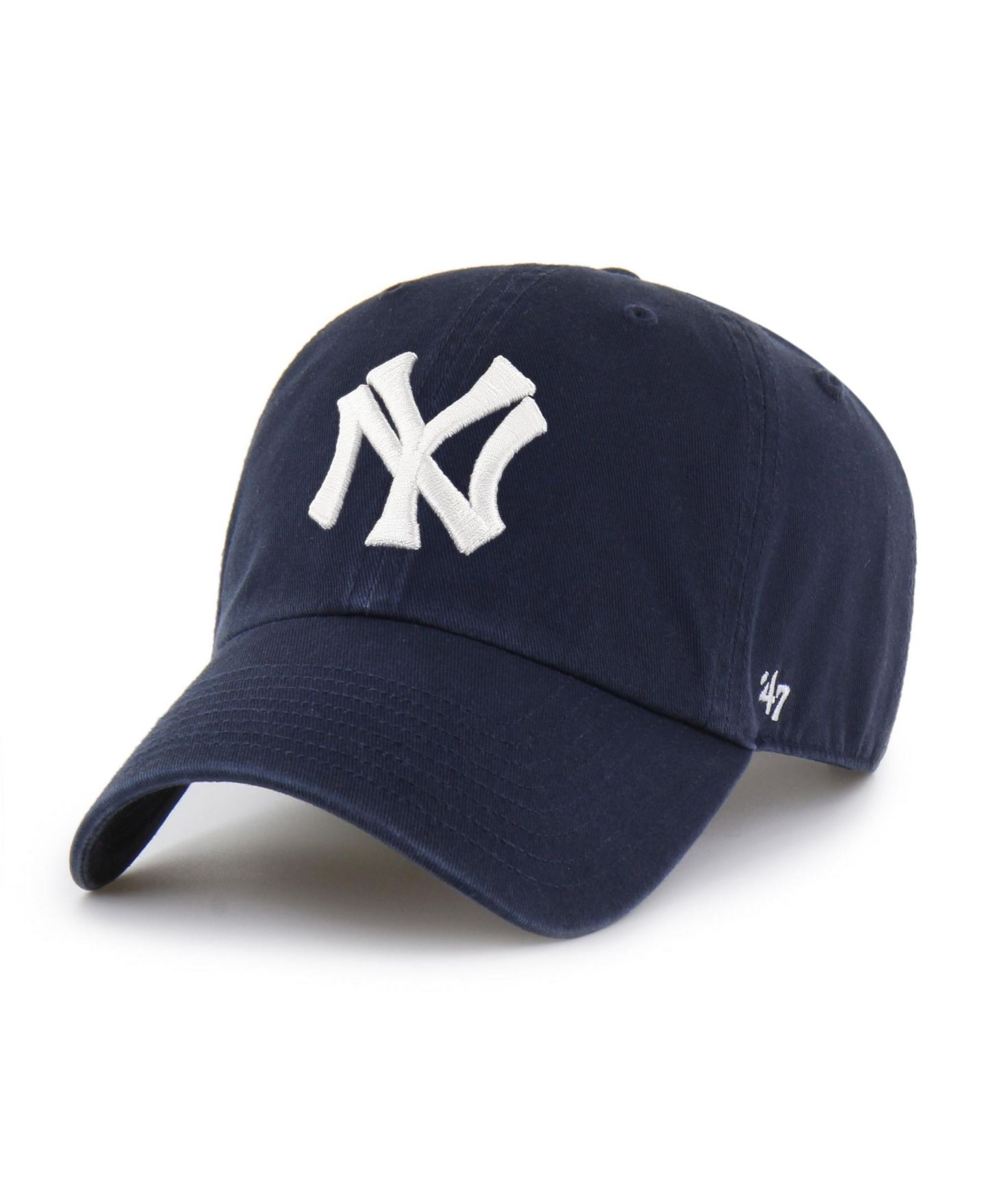 Мужская кепка '47 Brand Navy New York Yankees Cooperstown Collection Clean Up Adjustable Hat — фото 1