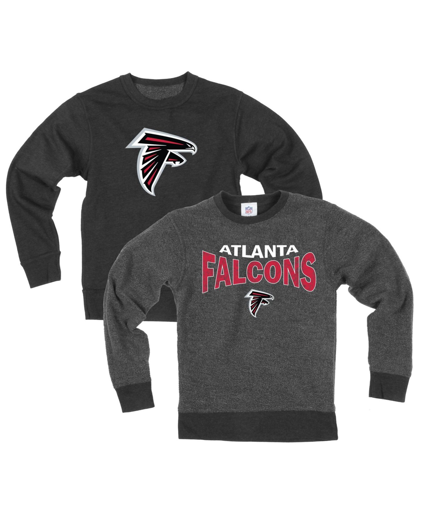 Детская толстовка Wes & Willy Black Atlanta Falcons Reversible Fleece — фото 1