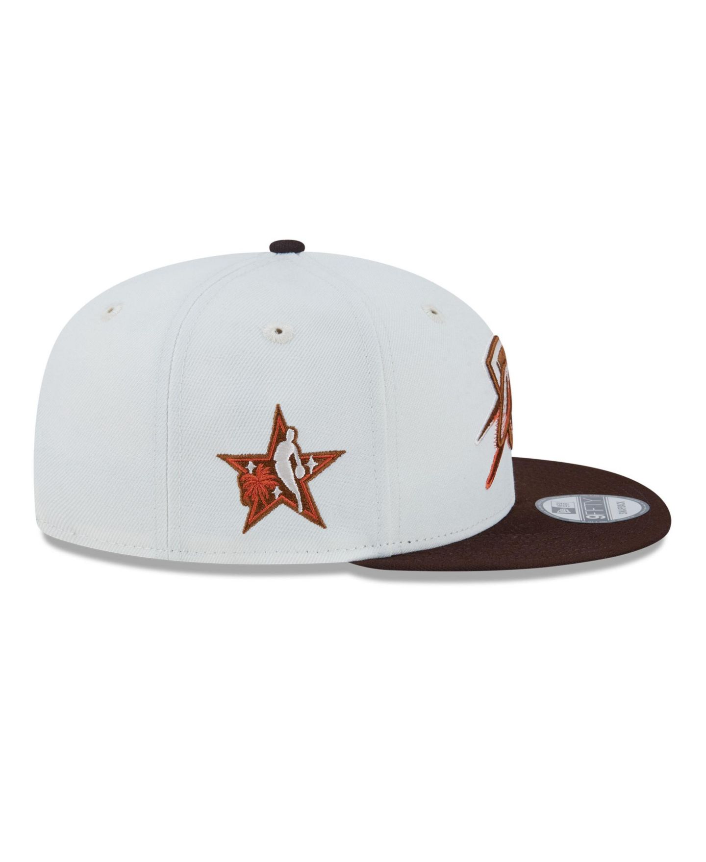 Мужская кепка New Era White Oklahoma City Thunder Pumpkin Spice 9FIFTY Snapback Hat — фото 4