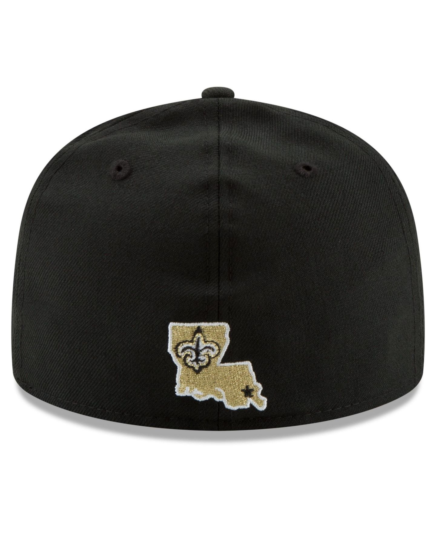 Мужская кепка New Era Black New Orleans Saints 60th Anniversary 59FIFTY Fitted Hat — фото 4