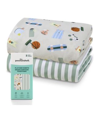 Good Sport Playard Sheets for Baby Boys, 2-Pack
