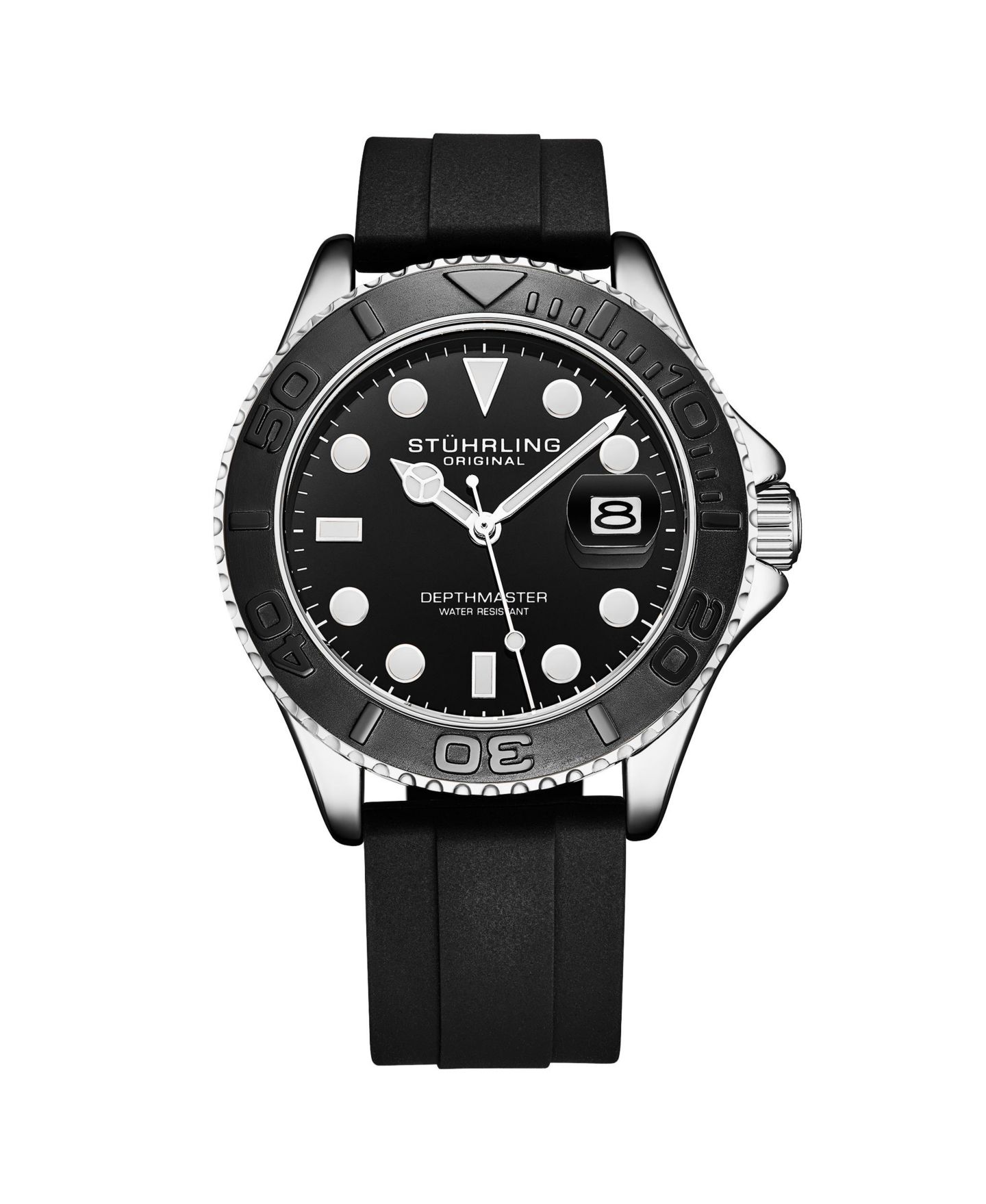 Мужские кварцевые дайвер-часы Stuhrling Depthmaster 4072, 42 мм — фото 1