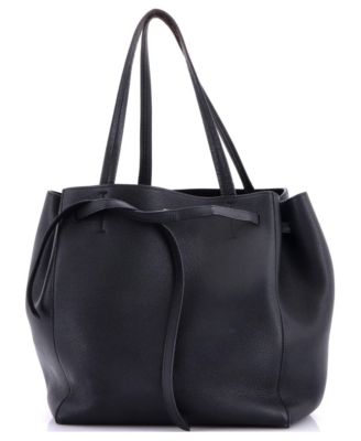 Medium Phantom Tie Cabas Tote Leather