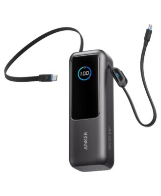 Zolo 165W 25,000mAh Power Bank with Built-in Retractable USB-C Cables, Compatible with Apple and Samsung
