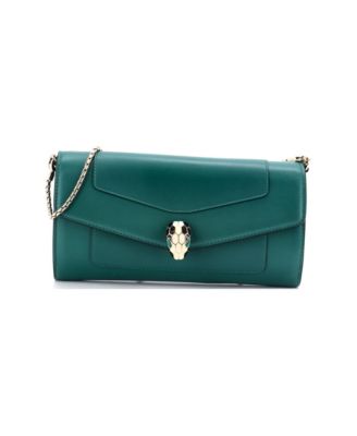Long Serpenti Forever Wallet on Chain Leather