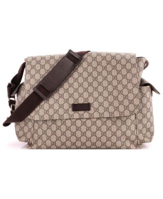 Diaper Bag GG Coated Canvas