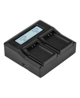 Dual Smart Charger with LCD Screen for Canon LP-E10