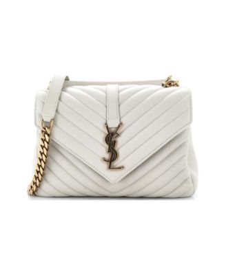 Medium Classic Monogram College Bag Matelasse Chevron Leather