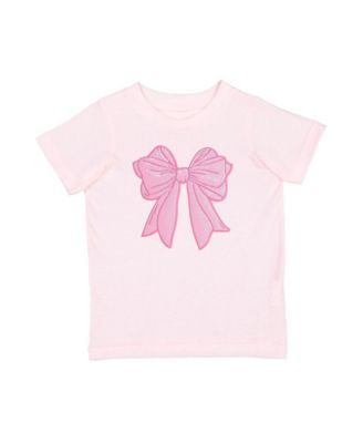 Baby Girls' Sequin Bow Crewneck Short-Sleeve T-Shirt
