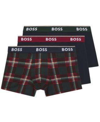 Men's Power Design Patterned Trunk Underwear, 3-Pack