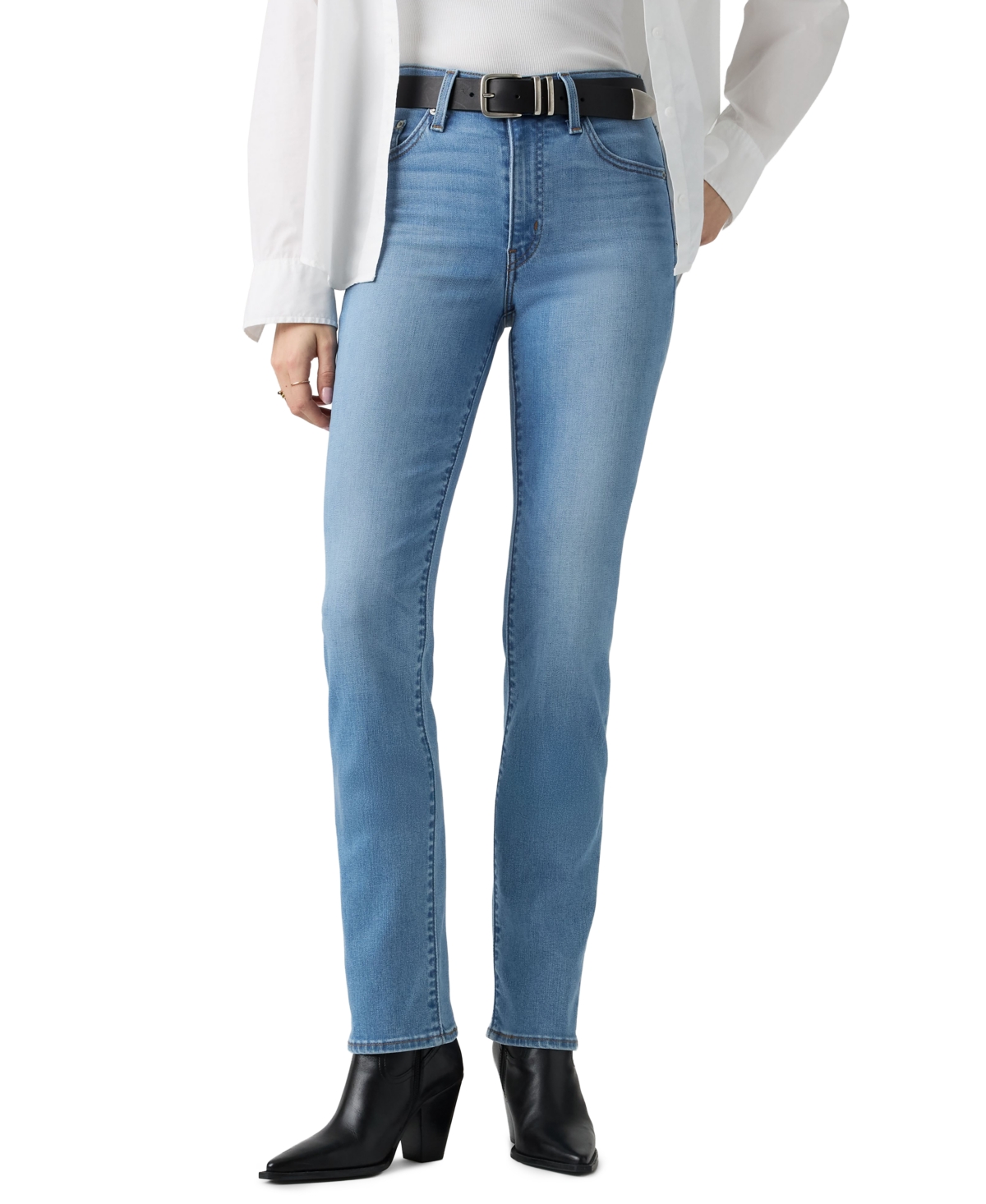 Levi's Women's 722 High-Rise Slim Stretch Denim Jeans - True Blue Mid