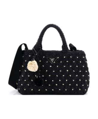 Small Canapa Convertible Tote Raffia Crochet