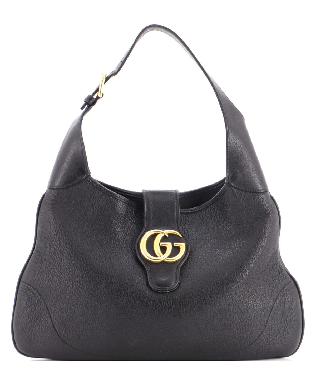 Pre-Owned Gucci Medium Aphrodite Shoulder Bag Leather - Black
