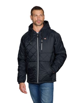 Men's Diamond-Quilted Packable Hooded Jacket