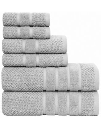 Waffle Cotton 6-Piece Bath Towel Set
