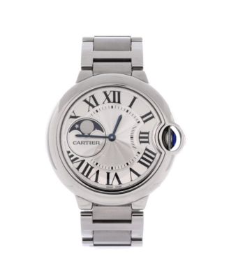 Pre-Owned Cartier Ballon Bleu de Cartier Moonphase Automatic Watch in Stainless Steel 37mm