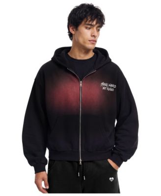 Men's Boxy Graphic Full-Zip Hoodie