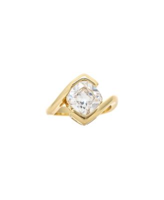 Cubic Zirconia Polished Cushion Cut Ring