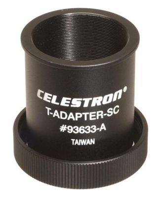 T-Adapter-SC for Schmidt-Cassegrain Telescopes, Compatible with 35mm SLR Cameras