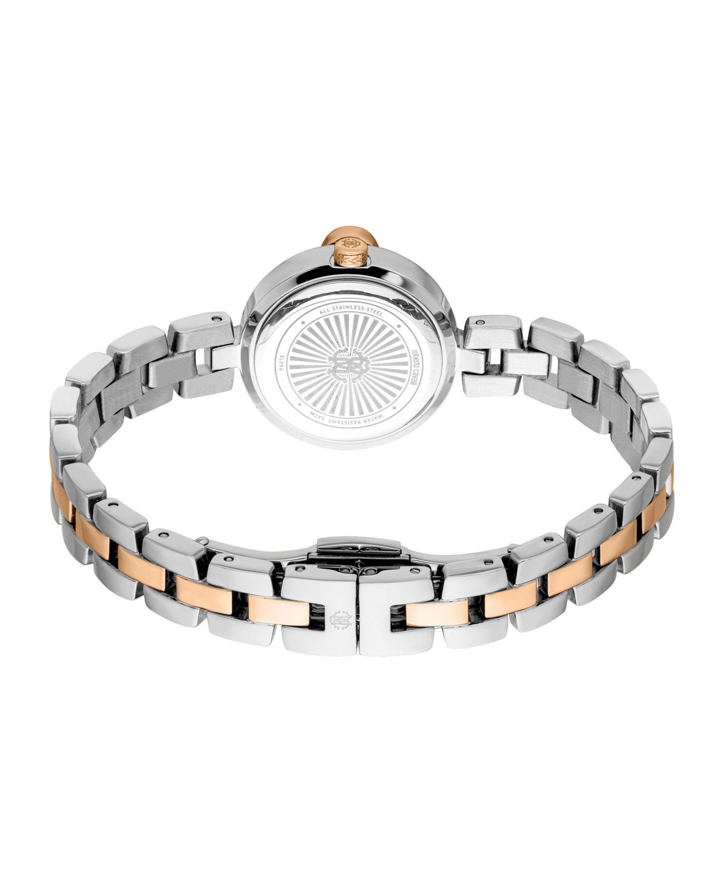 Женские часы Roberto Cavalli Quartz Two-Tone Stainless Steel Bracelet Watch, 26mm, цвет: Двухцветный — фото 3