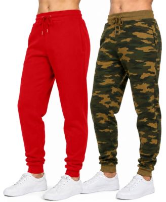 Women's Loose-Fit Fleece Jogger Sweatpants with Zipper Side Pockets, 2-Pack
