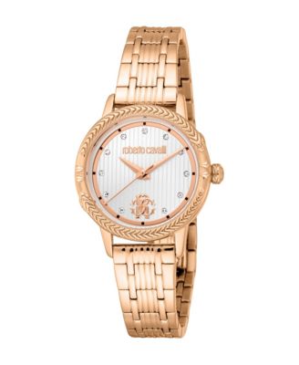Women's Quartz Rose Gold Stainless Steel Bracelet Watch