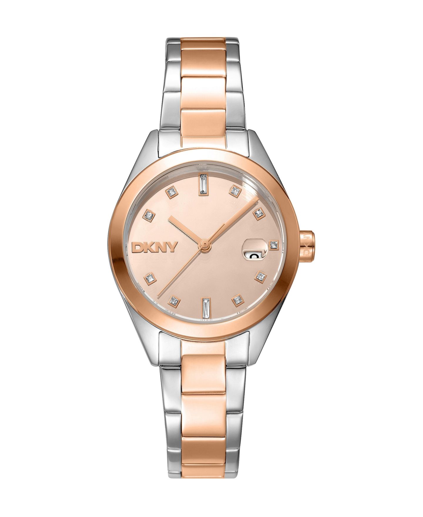 Женские часы DKNY Quartz Urban Two-Tone Stainless Steel Bracelet Watch, 30 mm, цвет: Двухцветный — фото 1