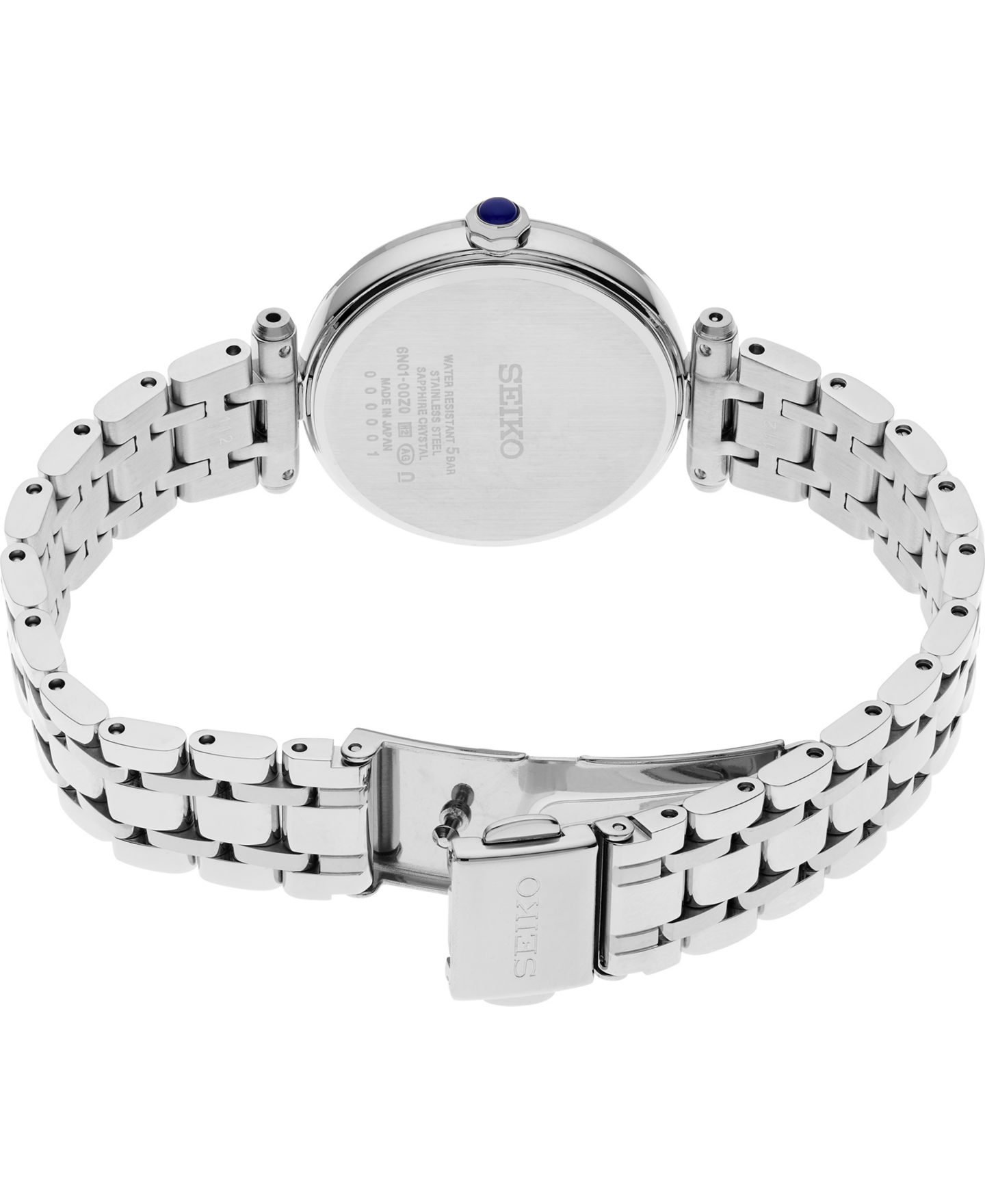 Женские часы Seiko Diamonds Silver-Tone Stainless Steel Bracelet Watch 29mm — фото 3