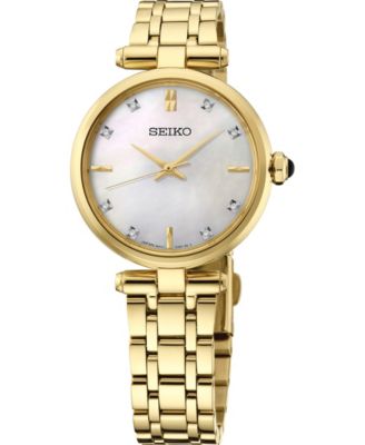 Women's Diamonds Gold-Tone Stainless Steel Bracelet Watch 29mm