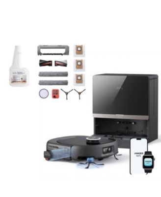 Robot Vacuum Omni and Mop Combo E35 Accessories Kit and solution, 35,000 Pa,Self-Cleaning Roller Mop