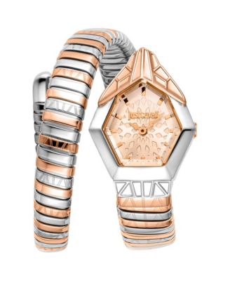 Women's Quartz Signature Snake Two-Tone Stainless Steel Bracelet Watch, 23 mm