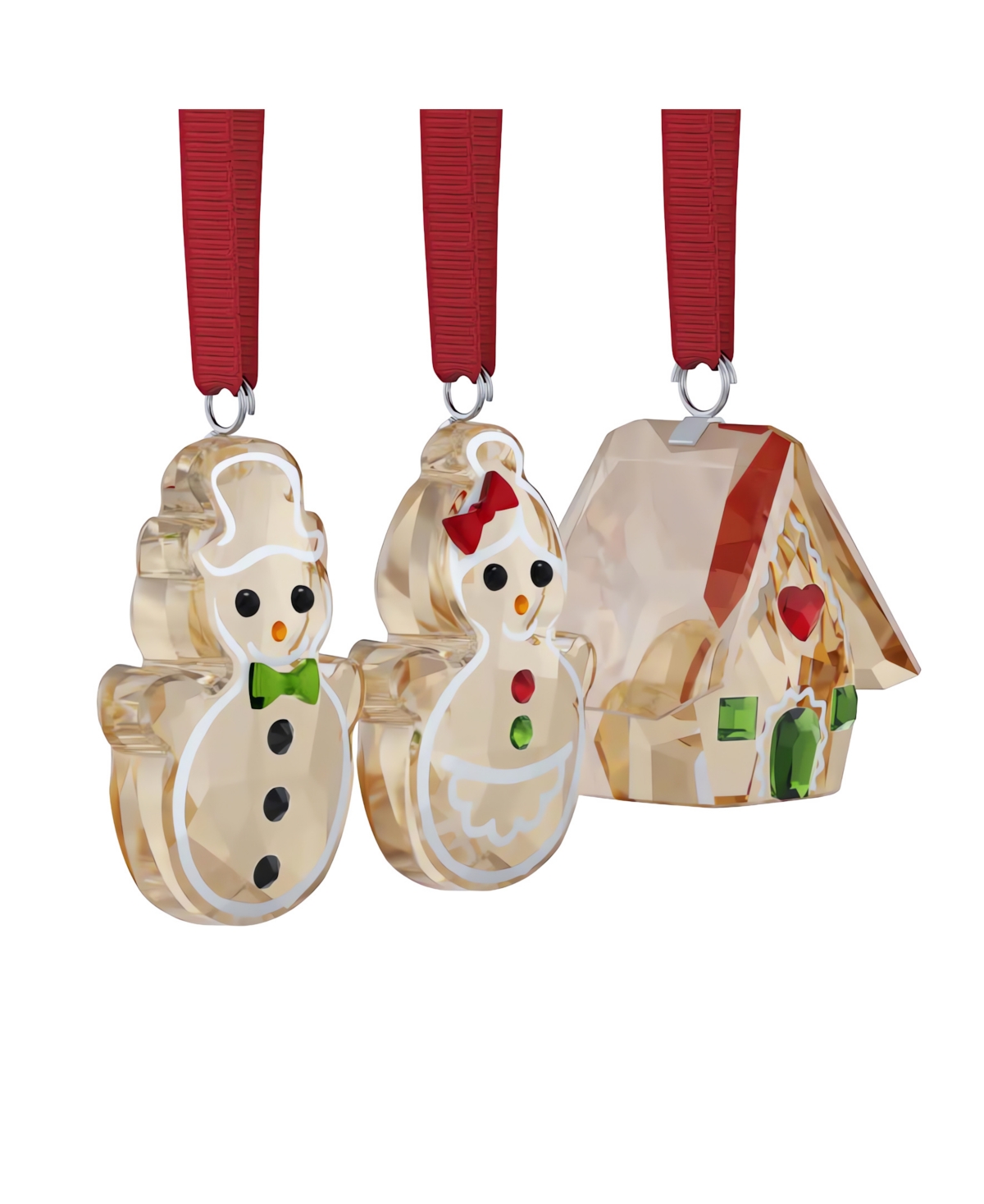 Swarovski Holiday Cheers Gingerbread Ornament Set - Multi