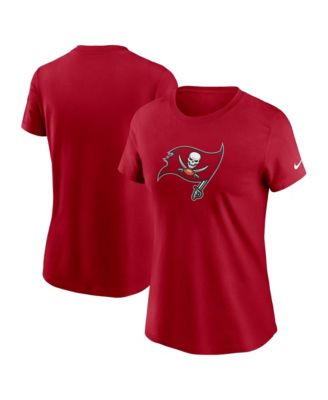 Women's Red Tampa Bay Buccaneers Primary Logo T-Shirt