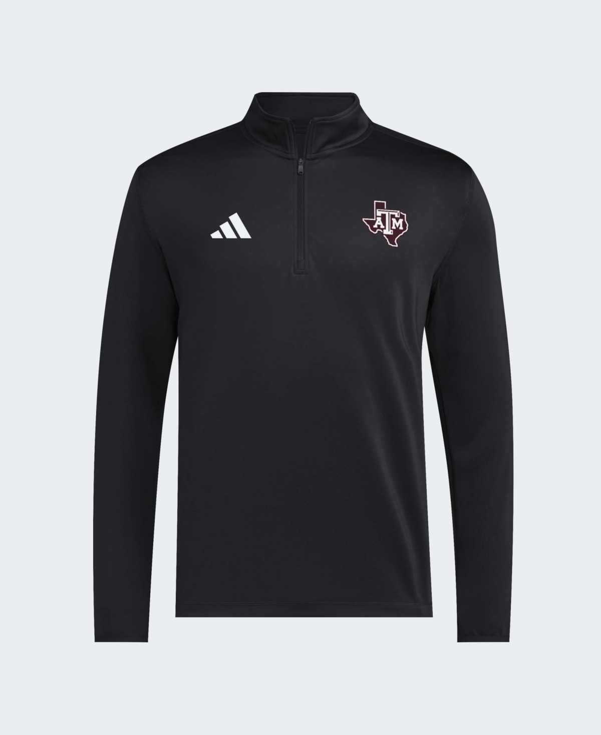 adidas Men's Black Texas A M Aggies 2026 Sideline Ultimate 365 Woven Quarter-Zip Pullover - Black