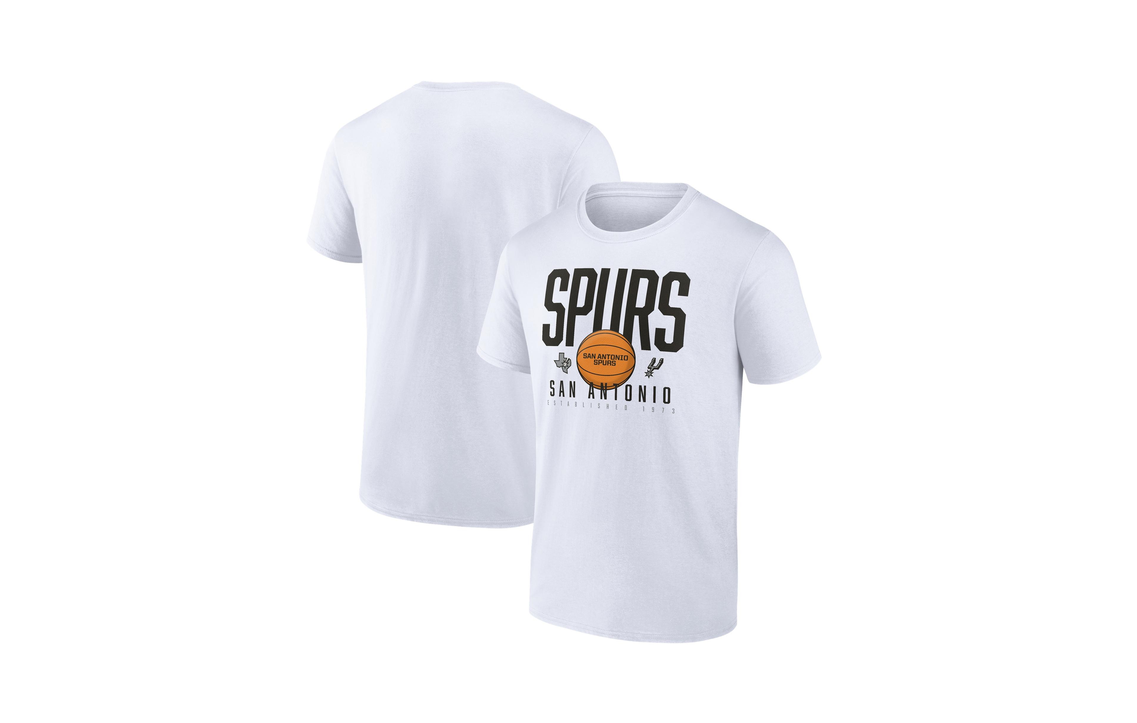 Fanatics Men's White San Antonio Spurs After Regulation Bi-Blend T-Shirt