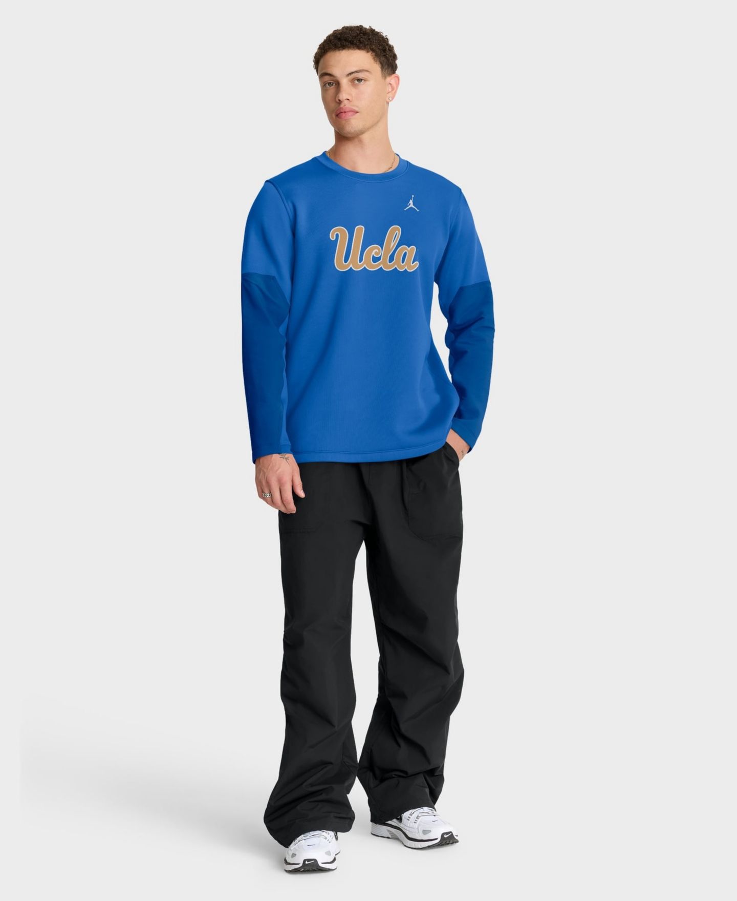 Мужская футболка Jordan Blue Ucla Bruins 2025 Sideline Coach Therma-FIT Long-Sleeve — фото 3