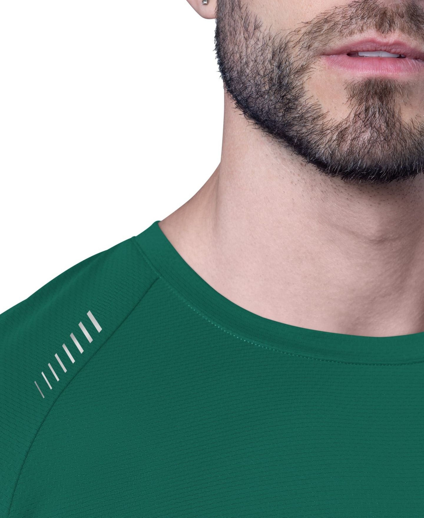 Мужская футболка MSX by Michael Strahan Green New York Jets Forward Long-Sleeve — фото 3