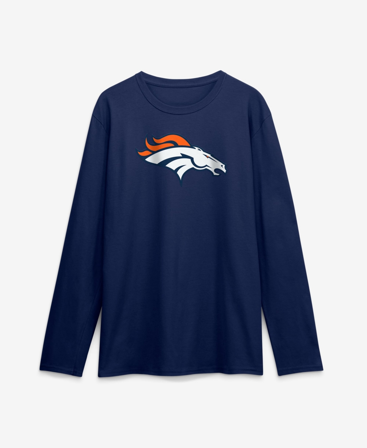 Logo Athletic Men's Navy Denver Broncos Primary Logo Long-Sleeve T-Shirt - Navy