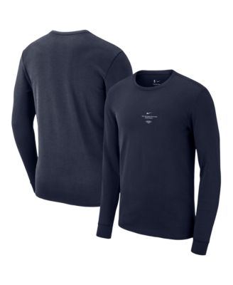 Men's Navy New Orleans Pelicans 2026 Standard Issue Practice Long-Sleeve T-Shirt