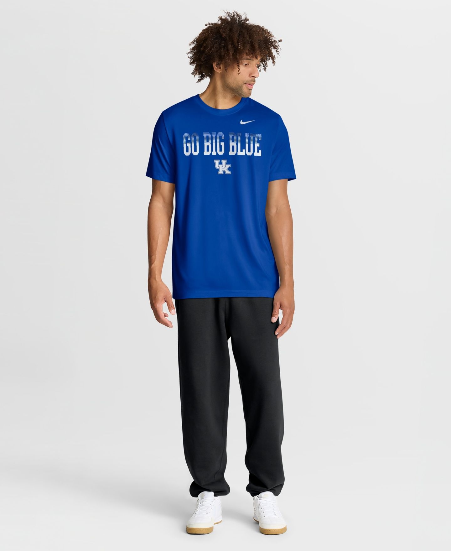 Мужская футболка Nike Royal Kentucky Wildcats Primetime Legend Kinetic Mantra Dri-FIT — фото 3