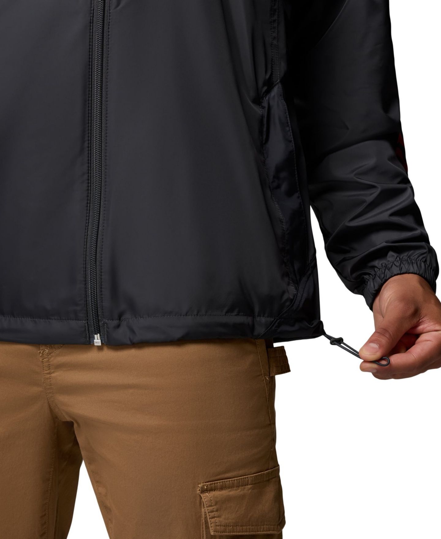 Мужская куртка Columbia Black South Carolina Gamecocks Flash Challenger II Full-Zip Hooded Windbreaker — фото 7
